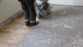 Dust-free floor sanding